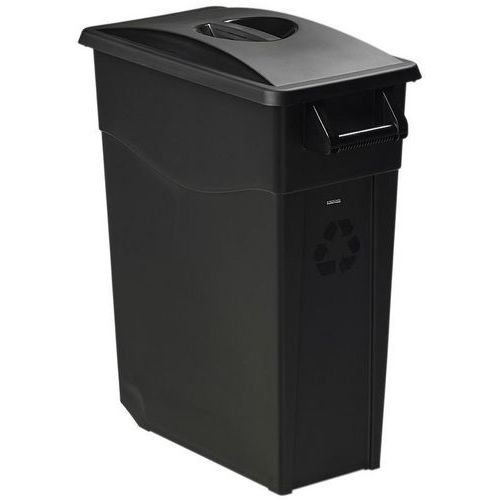 POUBELLE MOBILE COUVERCLE PLEIN MOVATRI GREEN - 65L - NOIR - ROSSIGNOL PRO