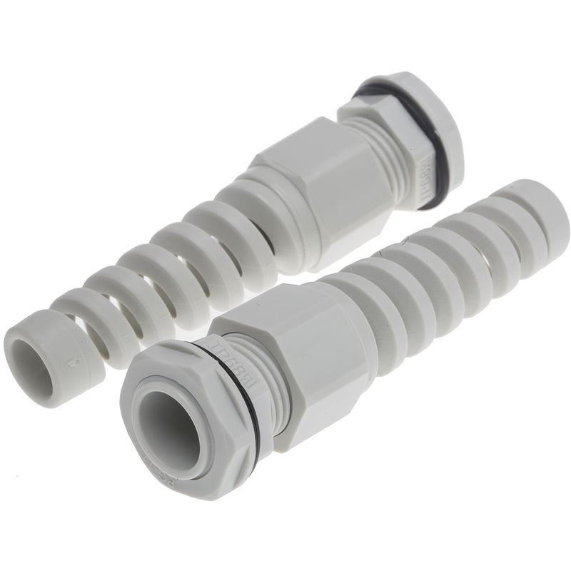 25 Pièces Plastique M25 Presse-étoupe pour Connexion 13mm-18mm Câble - Etanche IP68 Connecteur de Conduit Electrique avec Contre-écrou/Rondelle (Blanc