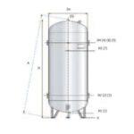 Réservoir d'air vertical galvanisé 1000 litres NUAIR - 11574193_0