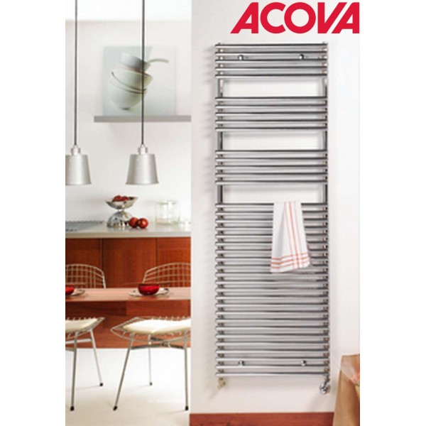 SÈCHE-SERVIETTE ACOVA CALA CHROMÉ 254W CHAUFFAGE CENTRAL LNO-072-050