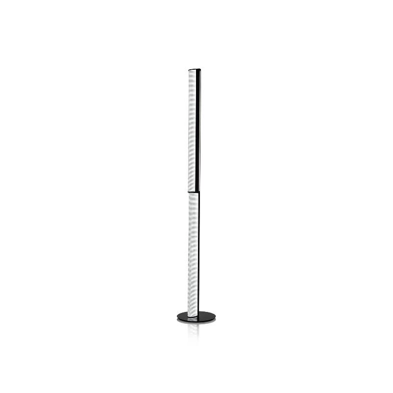 SLAMP LAMPE SUR PIED LED MODULA, TOURNÉ, CRISTAL, NOIR
