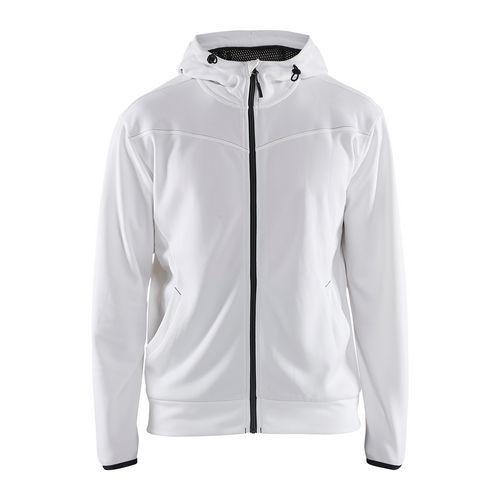 SWEAT ZIPPÉ À CAPUCHE BLANC/GRIS FONCÉ TAILLE 4XL - BLAKLADER