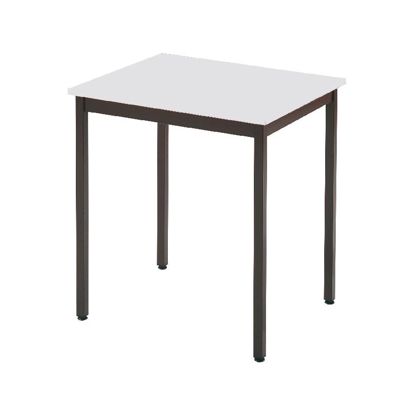 Table rectangulaire l.700 x p.600 mm gris clair et anthracite - 9500018_0