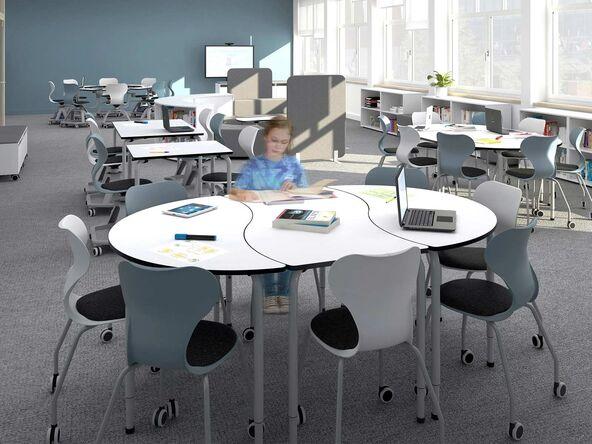 Table ovale polyvalente Wave pas cher_0