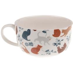 Tasse déjeuner en porcelaine imprimé Léo Amadeus - blanc 3520071903651_0