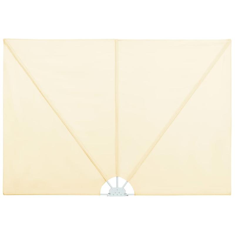 VidaXL Auvent latéral pliable de terrasse Crème 400 x 200 cm Modèle Atlas Ombre - beige 44570_0