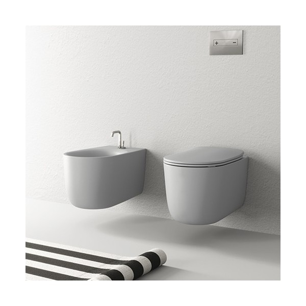 WC NOLITA GRIS MAT ROBINETTERIE WC - CRISTINA ONDYNA WCNOLI59