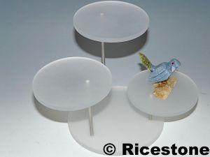 1C) TRÈS GRAND SUPPORT ACRYL3 PLATEAUX  Ø10 CM