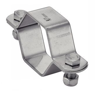 72117 - Colliers de fixation hexagonaux 2 vis - Bene Inox - Inox 304 - Diamètres : 21,3 à 114,3 mm_0