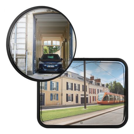 Miroirs multi-usages en inox - Vialux 834 - Optique incassable, usage intérieur/extérieur_0