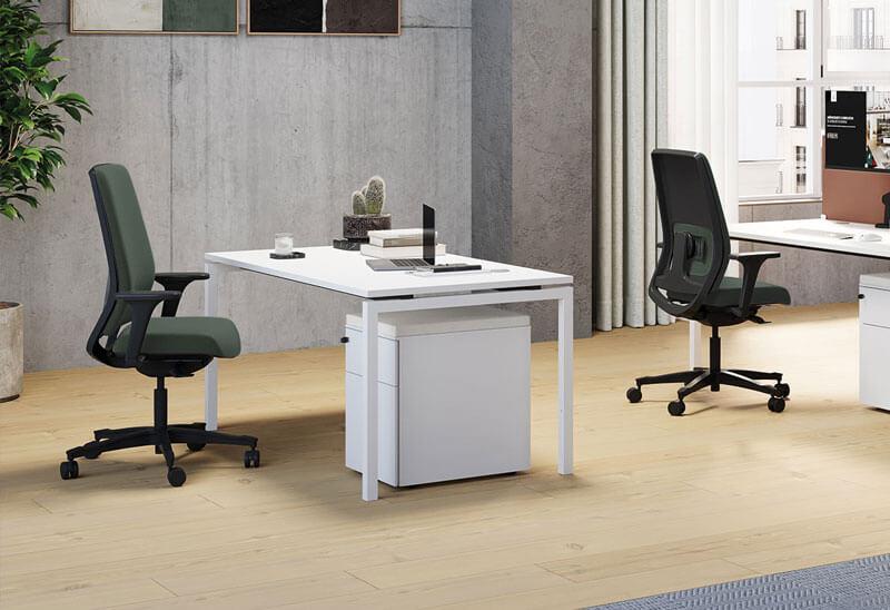 Bureau 120 cm made in France - noir,blanc-ral-9016_0