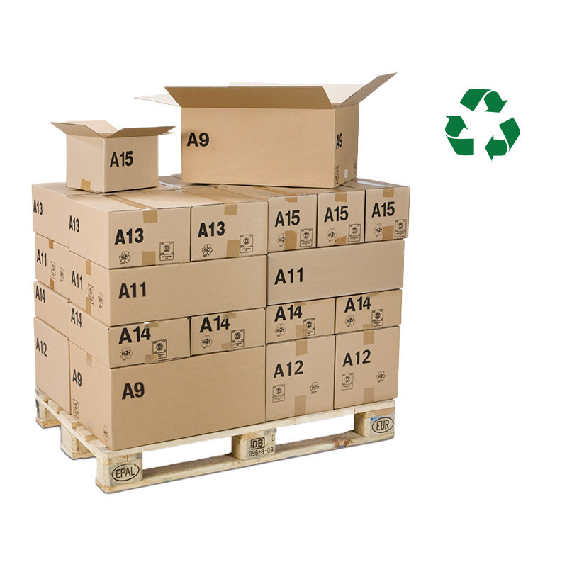 Caisse en carton spécialement adaptée pour la constitution de palettes stables et homogènes - GALIA_0