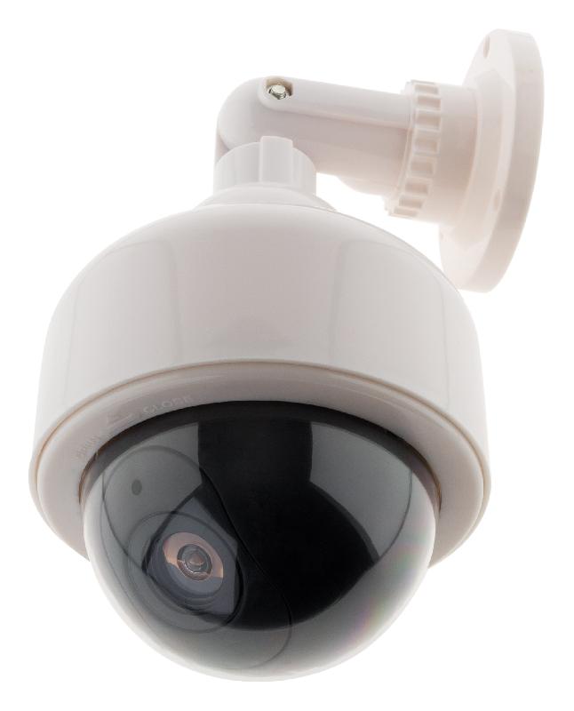 Caméra de surveillance extérieure factice avec LED clignotante rouge - Design réaliste - Otio_0