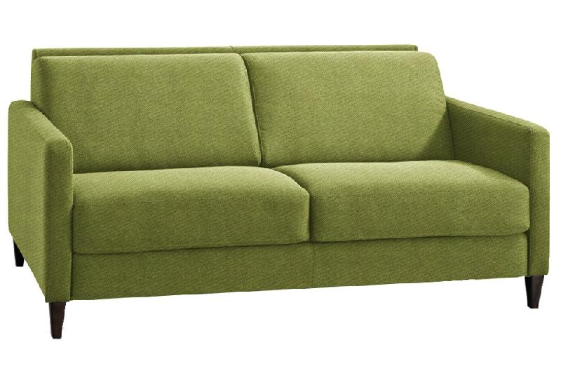 CANAPÉ CONVERTIBLE EXPRESS OSLO TWEED VERT LIME COUCHAGE 160CM MATELAS 16 CM_0