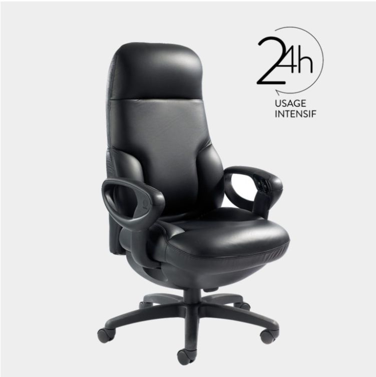 Fauteuil ergonomique Concorde 24/24 - haut de gamme, confortable et robuste avec accoudoirs réglables_0