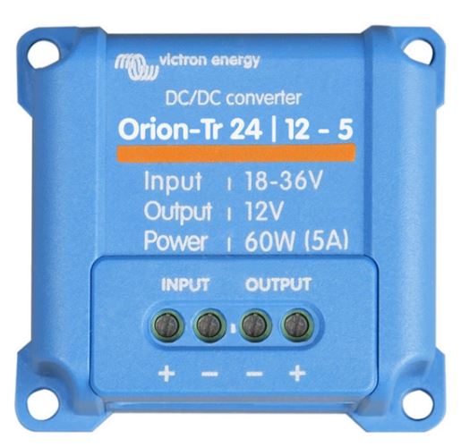 Convertisseur DC/DC Orion-Tr 24V-12V 5A - Victron Energy - Haute efficacité 95% - Référence ORI241205200_0