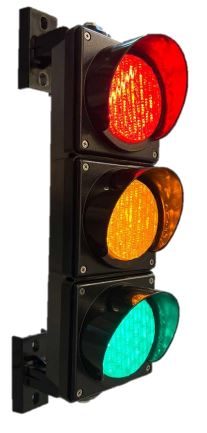 Feu tricolore D100mm « CHV » - 168638 - 31 LEDs haute intensité - IP55 - Alimentation 12/24V ou 230V_0