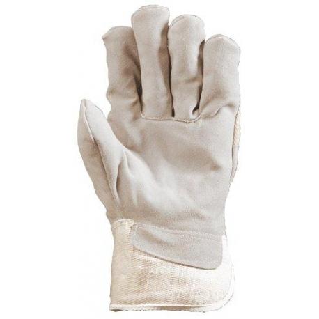 Gants dockers blanc - croûte de vachette - Europtotection | 150_0