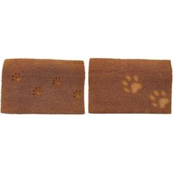 Paillasson en fibres de coco 60 x 40 cm Paw (Lot de 2) Sil - multicolore 3700866379414_0