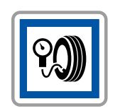 Panneau de signalisation indication: Station de gonflage, hors station service, dont l'usage est gratuit - CE26_0