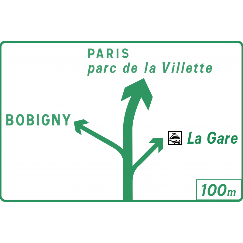 Panneau diagrammatique Dv42a2 - pré-signalisation carrefours complexes - WP Signalisation_0