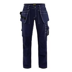 Pantalon de travail artisan femme  100% coton marine T.46 Blaklader - 46 bleu textile 7330509232330_0