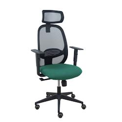 Piqueras y Crespo Silla Cilanco negra malla negra asiento bali verde botella brazo regulable cabecero regulable - vert multi-matériau 354SNM840B426B1_0
