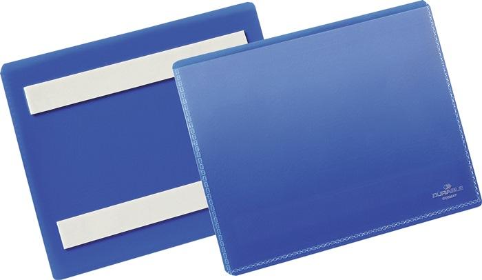 Pochette adhésive pour étiquettes l.148xH105 mm - bleu autocollant - 50 pièces/paquet DURABLE_0