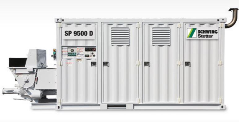Pompe à béton stationnaire conteneur sp 9500 d