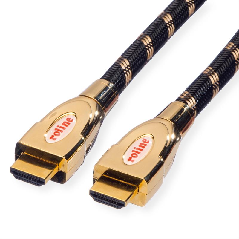Roline gold câble hdmi ultra hd avec ethernet, m/m, 5 m_0