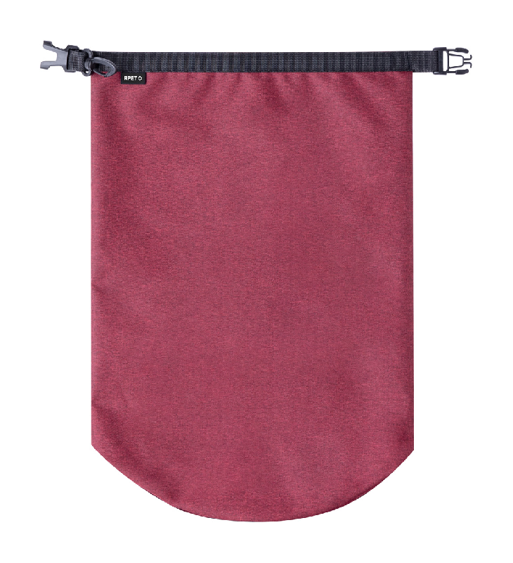 Sac étanche en polyester RPET 300D - imperméable - capacité 10L - couleur rouge_0