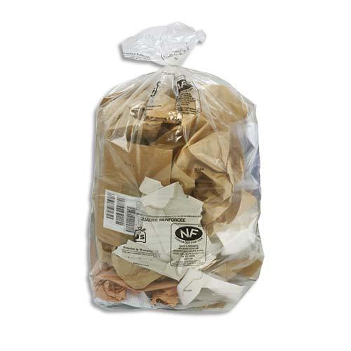 Sacs poubelles boîte de 200 sacs-poubelle transparent qualité nf 110 litres 30 microns_0
