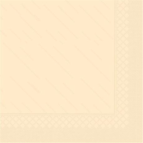 SERVIETTE QUATTRO ECOLABEL 4 PLIS 21 G/M² 45X45 CM TISSU IVOIRE (VENDU PAR 750)