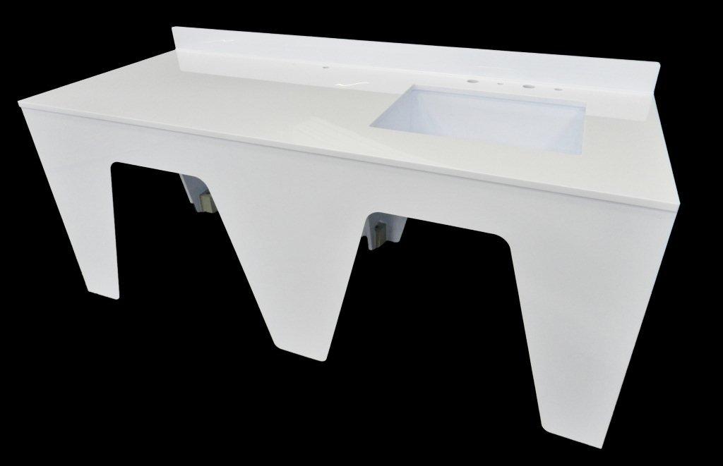 Table de préparation anti-corrosive - plastique - 1 à plusieurs postes - dimensions sur mesure - matière PVC, PP, PE_0