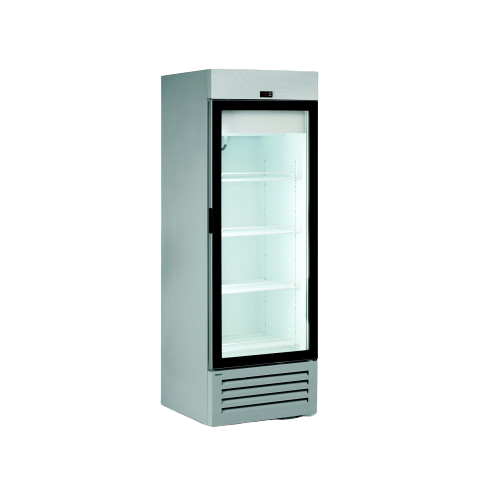 ARMOIRE RÉFRIGÉRÉE POSITIVE VITRÉE INOX COMPACTE 600 L TENSAÏ