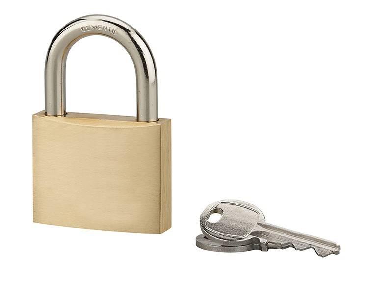 Cadenas à clé résistant - 45 mm - Corps laiton monobloc - Marque THIRARD - Référence 00933451_0