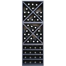 Casier 48 bouteilles Série Merlot 634016 - noir Bois massif 634016_0