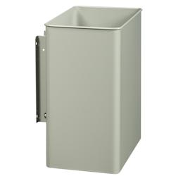 Rossignol - Corbeille murale pivotante TOURNY 27L rectangulaire - acier anti-UV - gris ciment et gris acier 58385_0