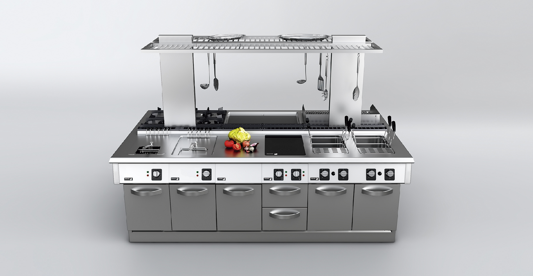 Fourneau professionnel sur mesure - Cuisine modulable kore 700_0