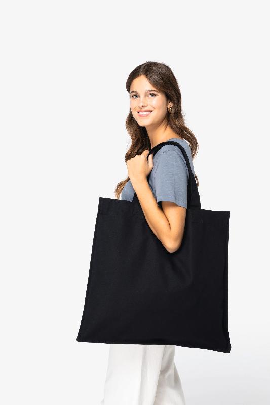 Long sac shopping écoresponsable - 100% coton biologique - Réf: NS121 - Capacité 22L_0