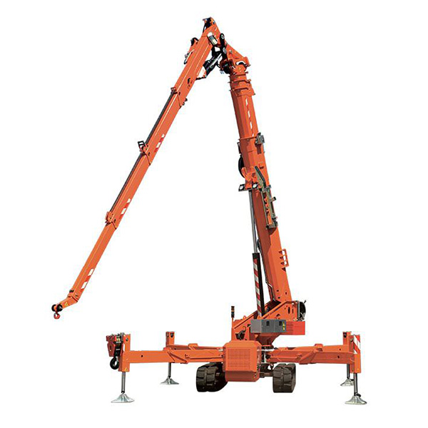 Mini-grue araignée télescopique sur chenilles conçue pour être facile à transporter et à manoeuvrer et pour le travail dans différents types d'endroits difficiles - jekko spx 1275_0