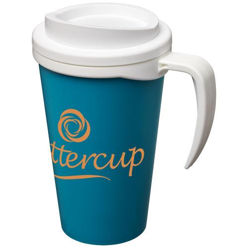 Mug isolant Americano® grande 350 ml - double paroi - couvercle à visser - poignée intégrée - fabriqué au Royaume-Uni_0