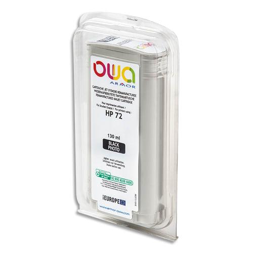 Owa cartouche compatible jet d'encre remanufacturée noir photo hp 72 / c 9370 a b45112ow_0