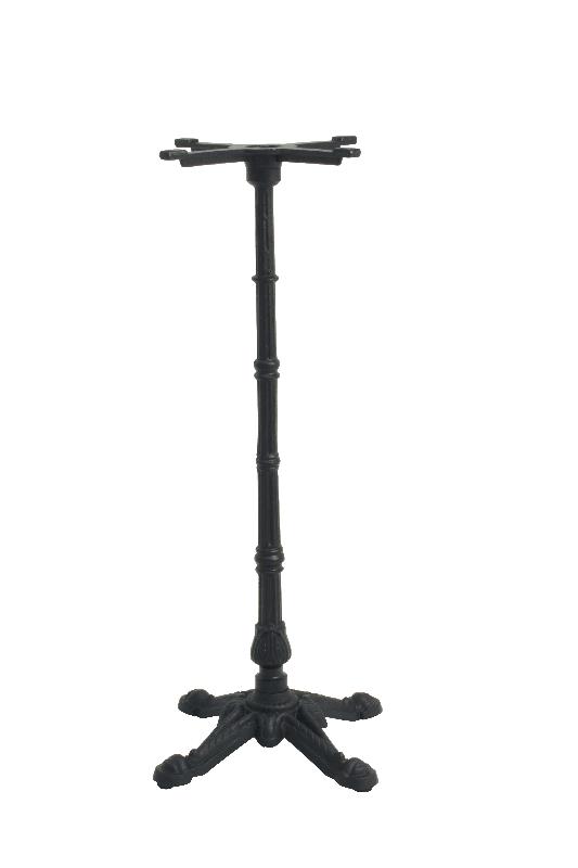 Pied de table haute bistrot - fonte noire - 108 cm - style parisien - ajustable_0