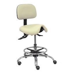 Piqueras y Crespo Taburete Zarza similpiel crema - beige multi-matériau T19ASSP25CRRP_0