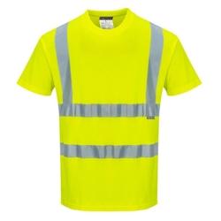 Portwest - Tee-shirt manches courtes en coton COMFORT HV Jaune Taille S - S 5036108268221_0