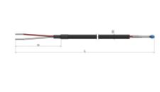 Thermistance filaire PVC HC35 - PTC et NTC - Température -40°C à +200°C_0