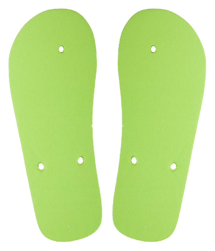 Tongs personnalisables en PE - Brides en PVC - Couleur vert menthe - Quantité minimale 50 paires_0