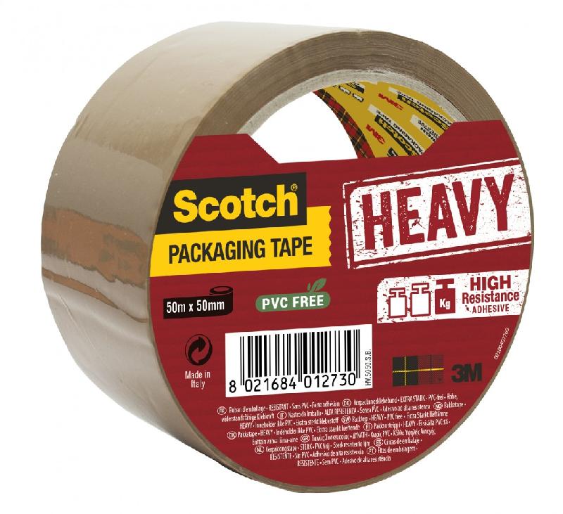 Adhésif ruban adhésif SCOTCH marron - Haute résistance - Forte adhésion - Rouleau 5cm x 50m_0