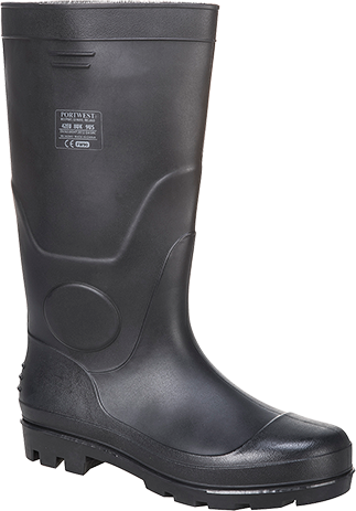 Bottes de sécurité en PVC Wellington 04 noir FW90 - taille 46 - antistatique et étanches_0